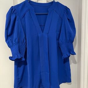Elegant Blue Women's Top